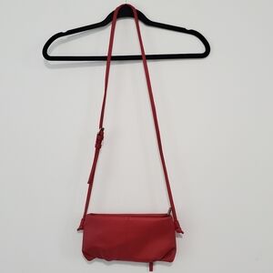 Joy Susan Cherry Red Classic Vegan Leather Crossbody Bag